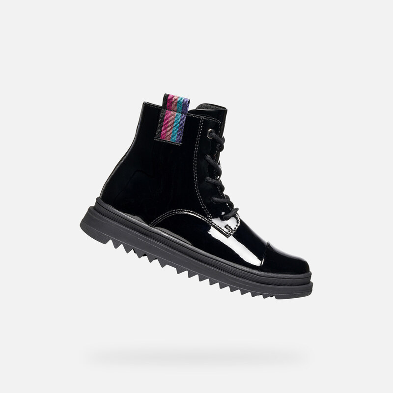 Black Girls Ankle Boots Geox Gillyja - Girls 65540716