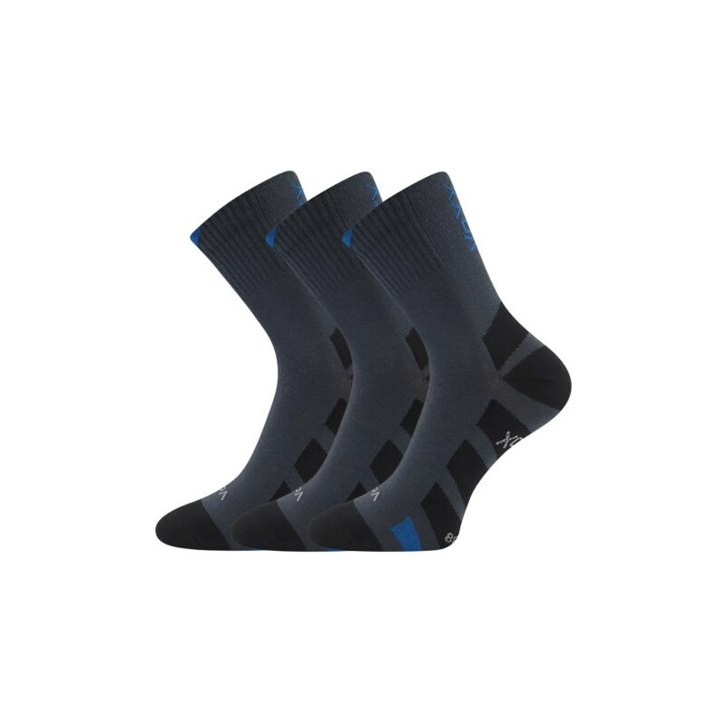 3PACK ponožky VoXX tmavo sivé (Gastl) 27933462