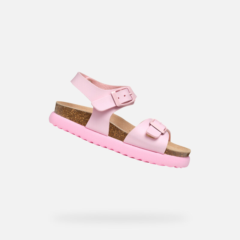 Pink Girls Sandals Geox Sandalubblebow - Girls 65421117