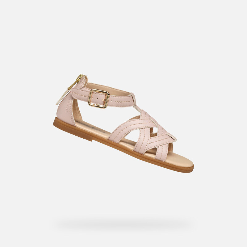 Light Pink Girls Sandals Geox Karly - Girls 65421153