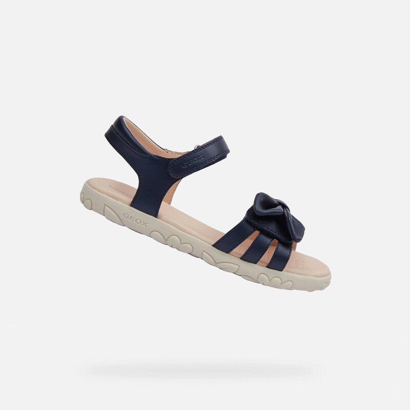 Dark Blue Girls Sandals Geox Haiti - Girls 65421158