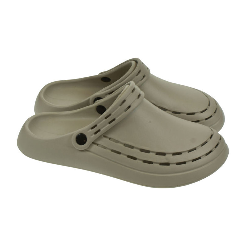 JOHN-C Pánske sivé gumené šľapky WalkComfort 65421038