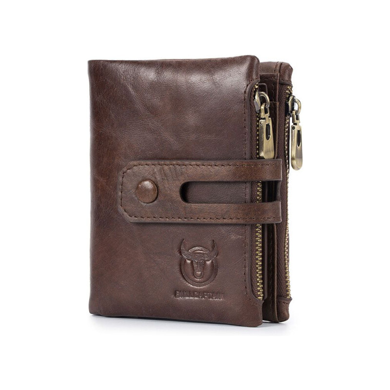 Bullcaptain pánska kožená peňaženka Mies Hnedá 65227324