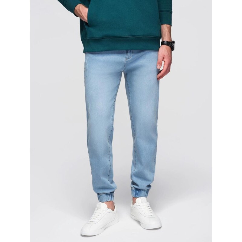 Ombre Clothing Pánske svetlomodré rifľové joggery V1 PADJ-0265 65421208