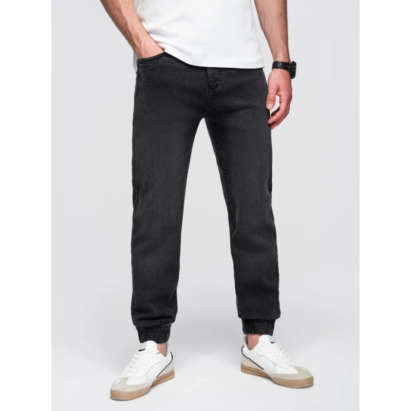 Ombre Clothing Pánske čierne rifľové joggery V3 PADJ-0265 65421210