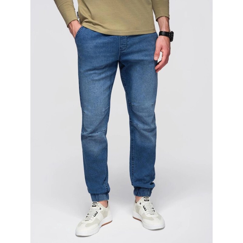 Ombre Clothing Jedinečné modré rifľové joggery V2 PADJ-0267 65421212