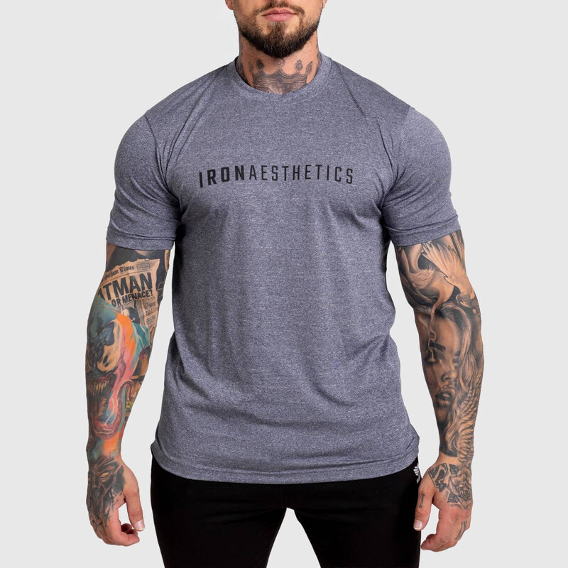 Pánske športové tričko Iron Aesthetics Flow, navy 65424121