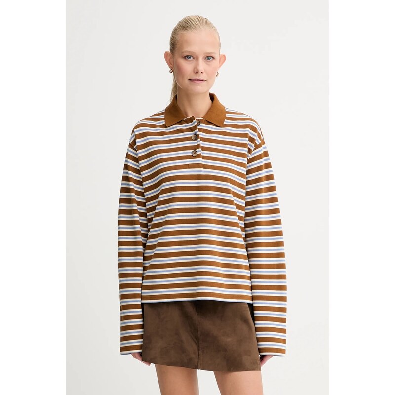 Bavlnené tričko s dlhým rukávom Marc OPolo 66514412