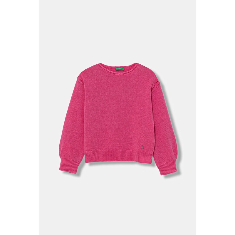 Detský sveter s prímesou vlny United Colors of Benetton 65430940