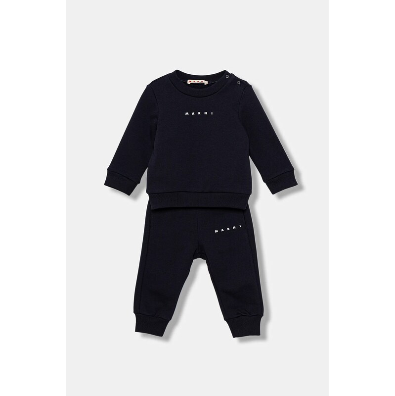 Detská tepláková súprava z bavlny Marni MS1B-SET OVERALLS 2-pak 65439237