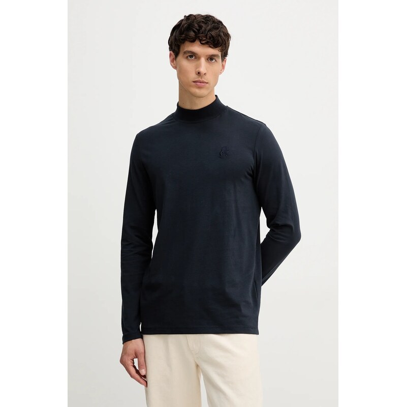 Bavlnené tričko s dlhým rukávom Karl Lagerfeld 65430968