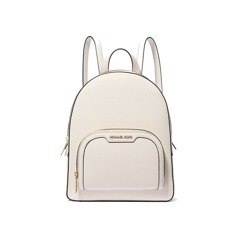 Michael Kors Batoh Jaycee Medium Pebbled Leather Backpack Lt Cream 65435543