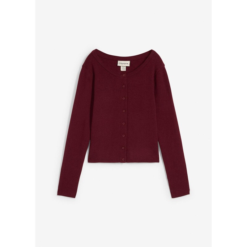 bonprix Jemne pletený sveter, krátky, farba červená 66004682