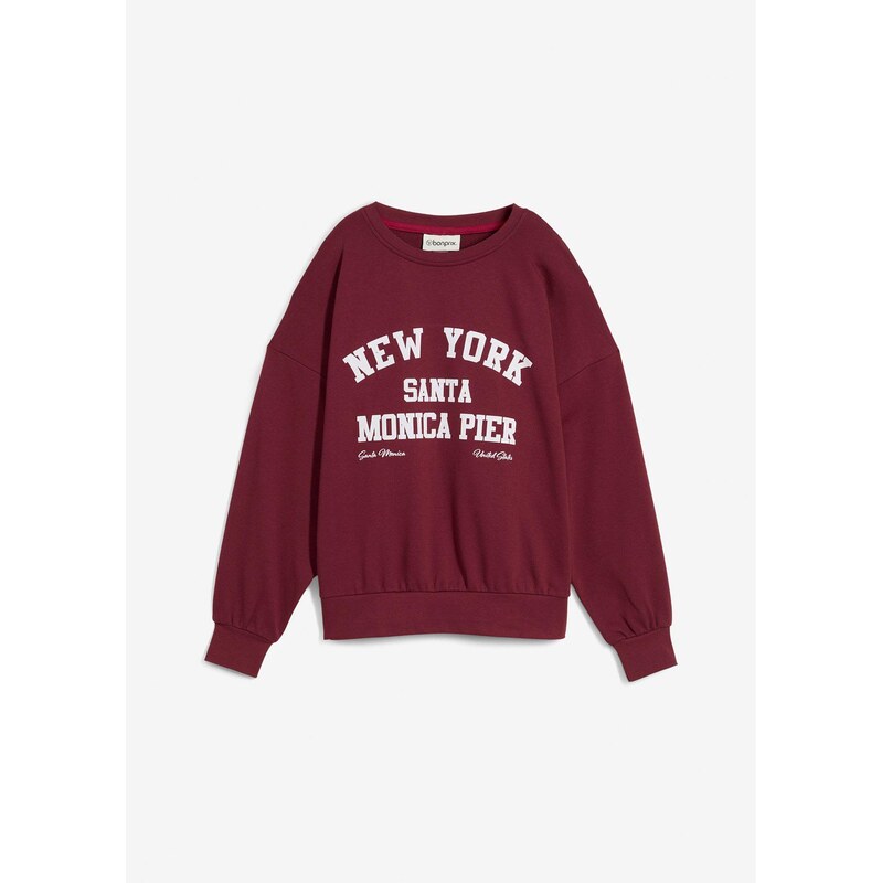 bonprix Mikina oversize, farba červená 65431778