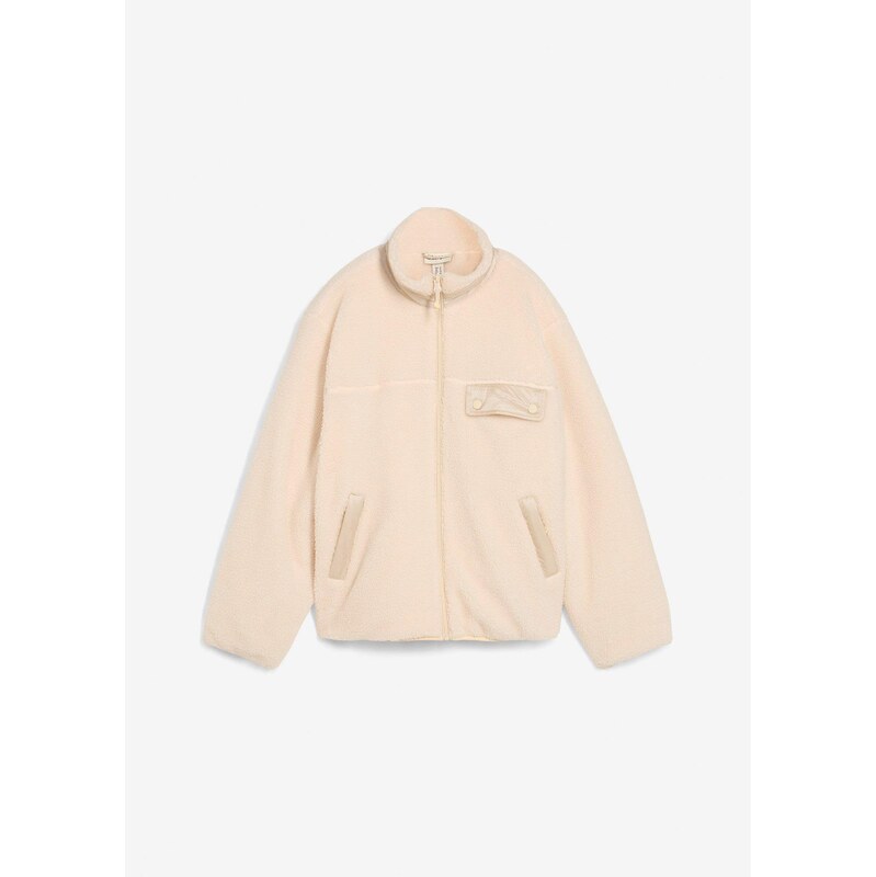 bonprix Flísová bunda, farba béžová 65431782