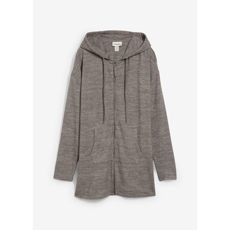 bonprix Jemne pletený sveter z jemného viskózového mixu, farba šedá 65431824