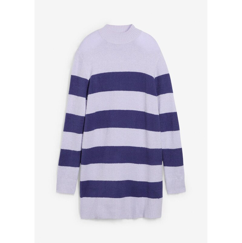 bonprix Dlhý pletený pulóver, farba modrá 65431869