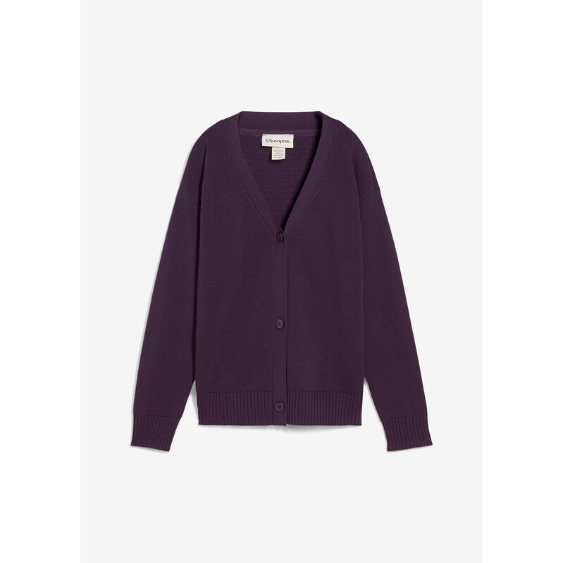 bonprix Pletený sveter Milano Rib, farba fialová 65431874