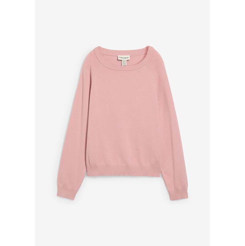 bonprix Pletený pulóver, farba ružová 65431903