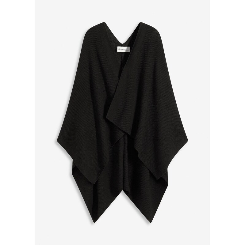 bonprix Pončo, farba čierna 65431953
