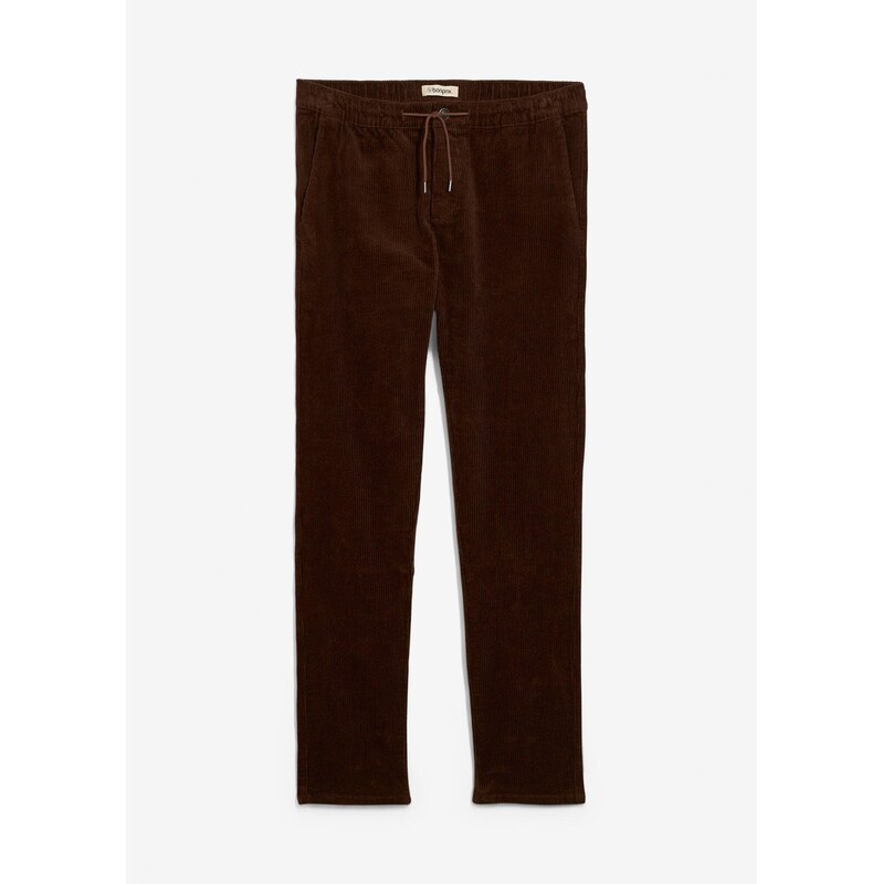 bonprix Kordové nohavice, bez zapínania, strečové, Regular Fit, farba 65547123