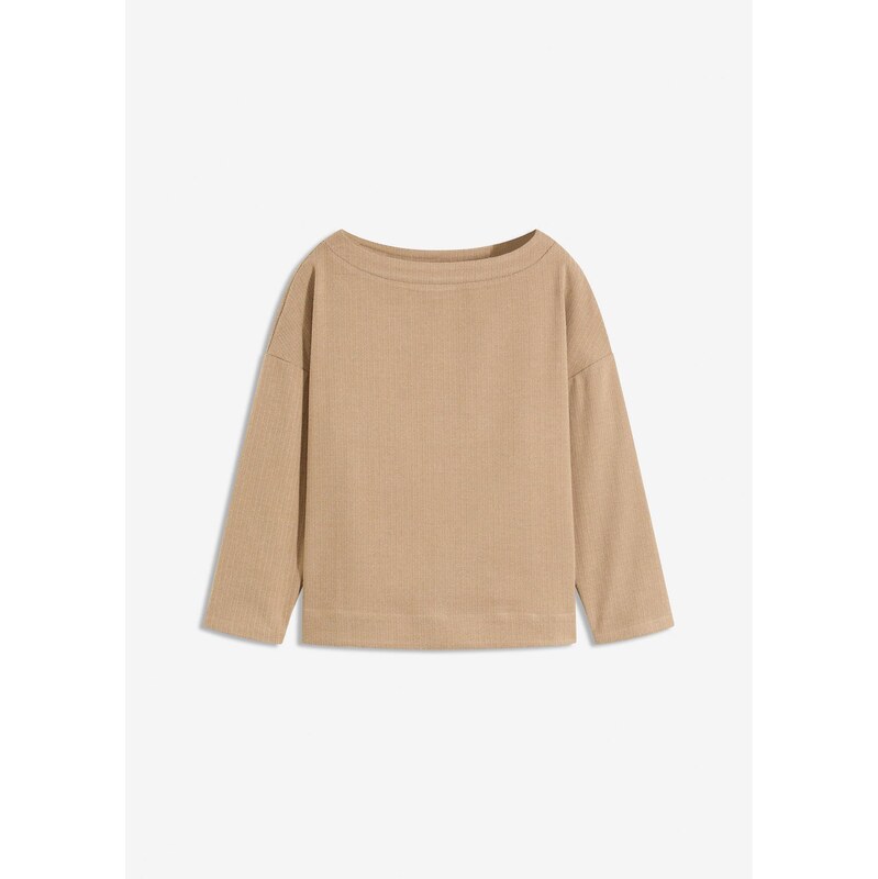 bonprix Tunika z pevného materiálu, farba hnedá 65952722