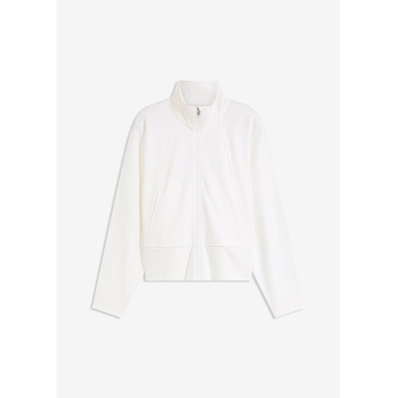 bonprix Mikinová bunda z pohodlného materiálu Punto di Roma, farba 65432095