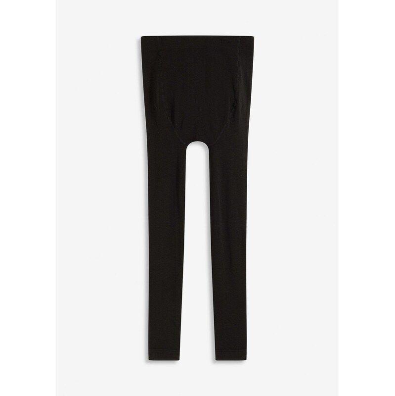 bonprix Tehotenské flísové legíny termo, 140 DEN, farba čierna 65432165