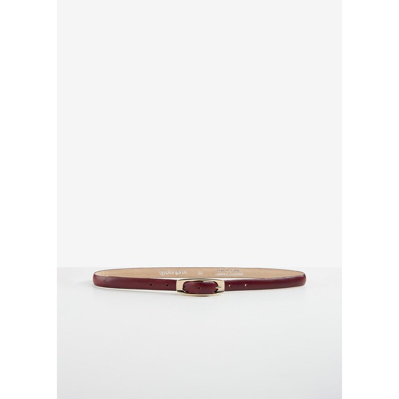 bonprix Kožený opasok, úzky, farba červená 65432204
