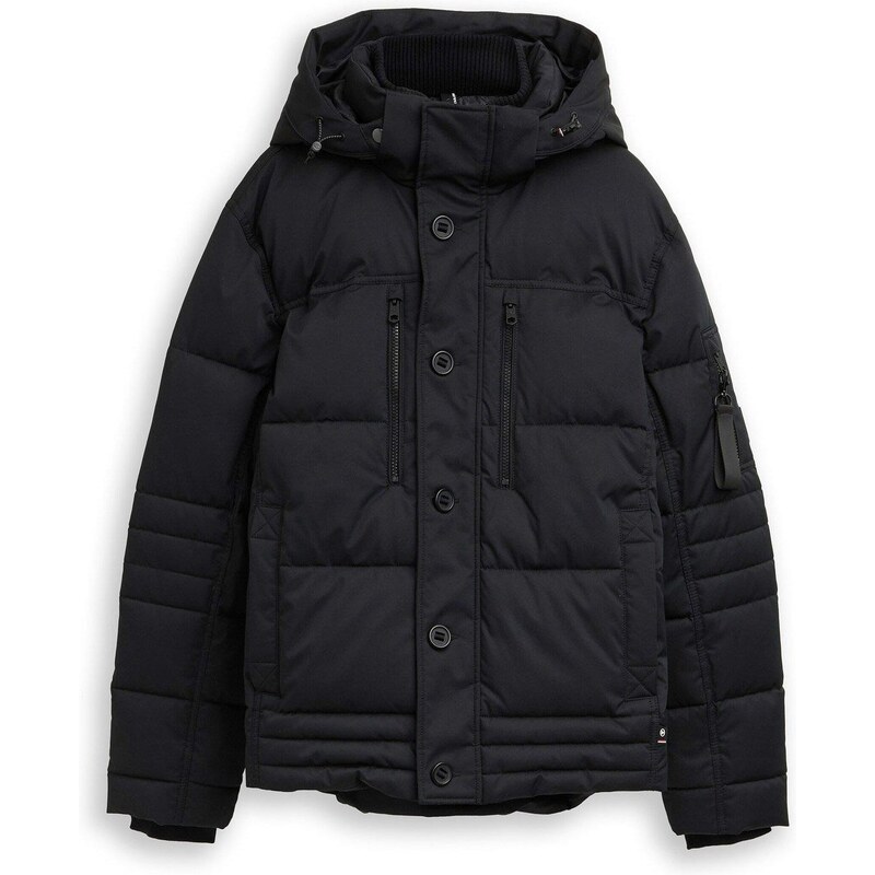 bonprix Vatovaná bunda Tom Tailor, farba čierna 65432261