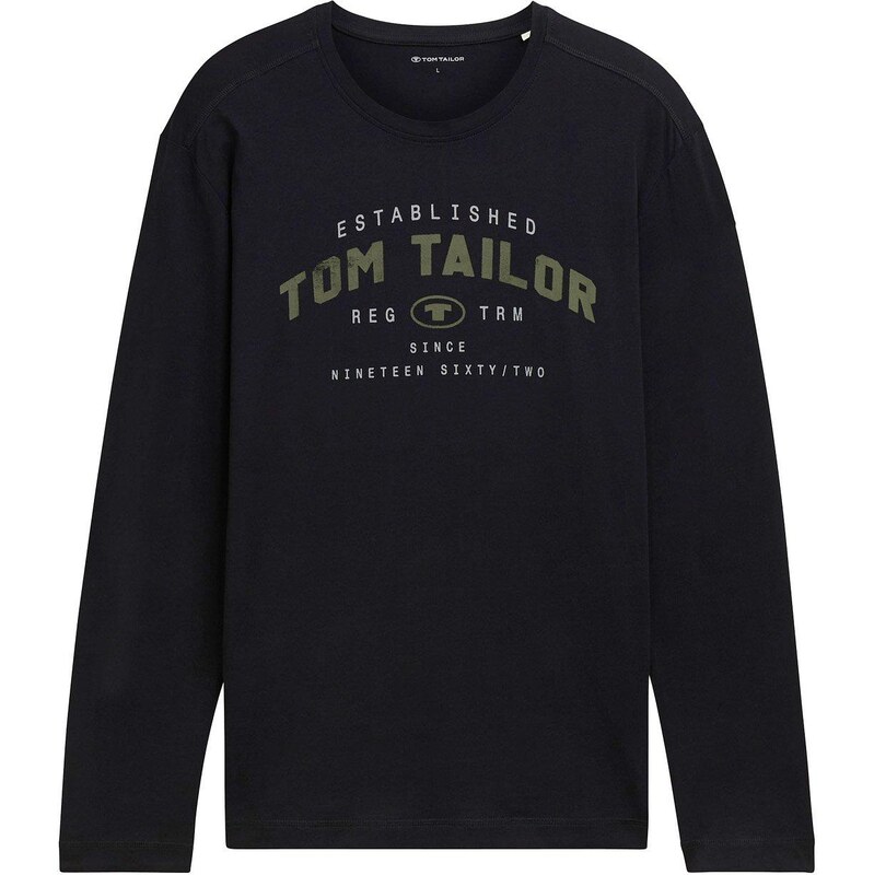 bonprix Tričko s dlhým rukávom Tom Tailor, farba čierna 65432267