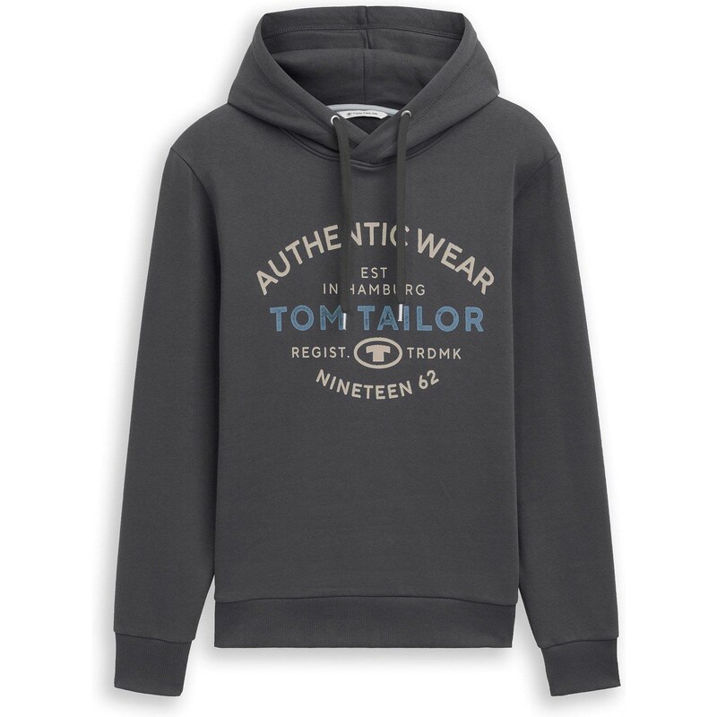 bonprix Mikina s kapucňou Tom Tailor, farba šedá 65432269