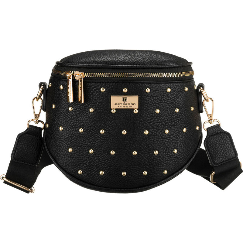 Peterson Čierna dámska oblička zdobená cvočkami PTN MIS-03 65434284