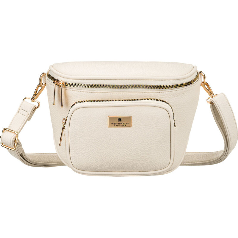 Peterson Smotanová dámska koženková ľadvinka s nastaviteľným popruhom 65434288