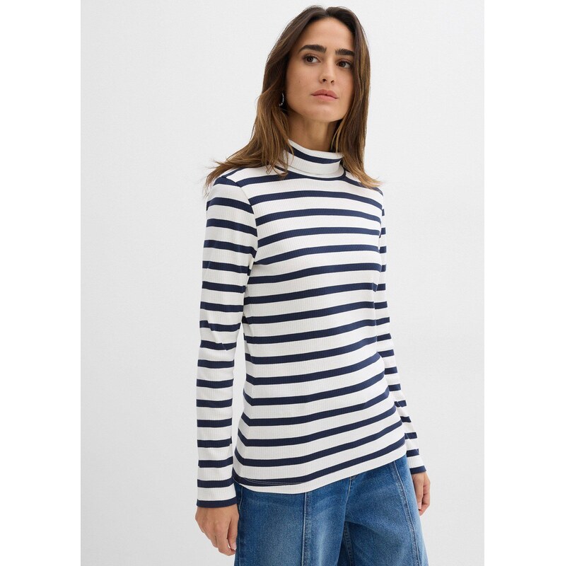 bonprix Rolák z čistej bavlny, farba biela 65431741