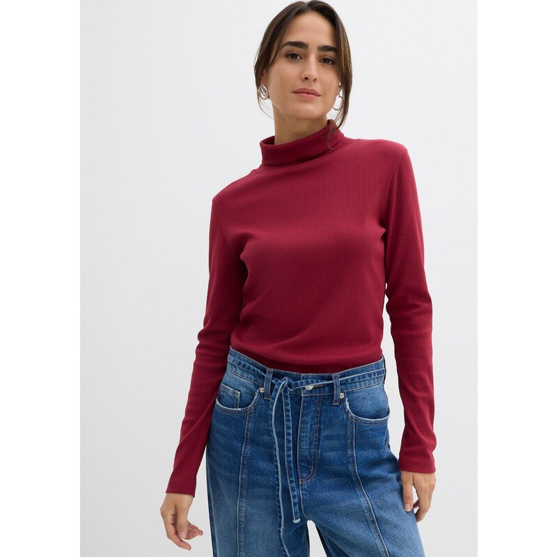 bonprix Rolák z čistej bavlny, farba červená 65431742