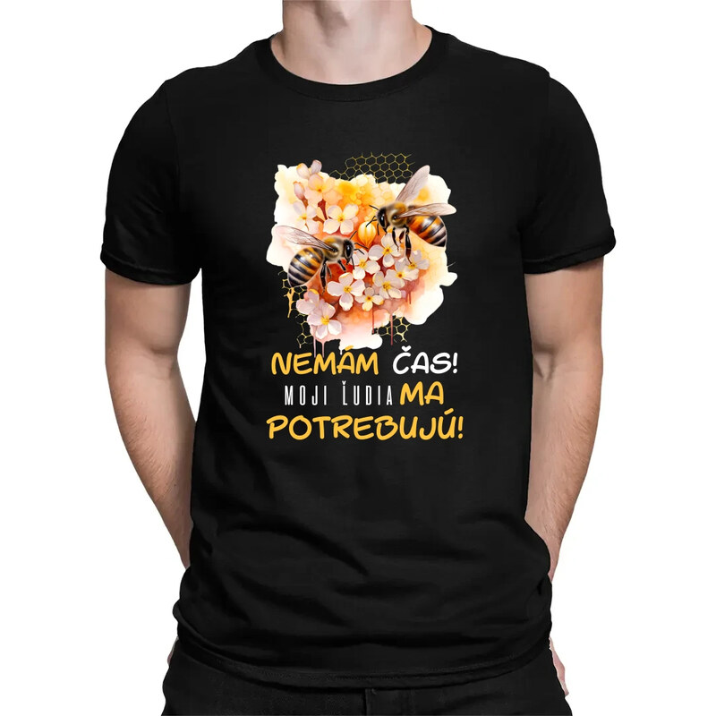 E-shop Garibald Nemám čas!! Moji ľudia ma potrebujú - pánske tričko s