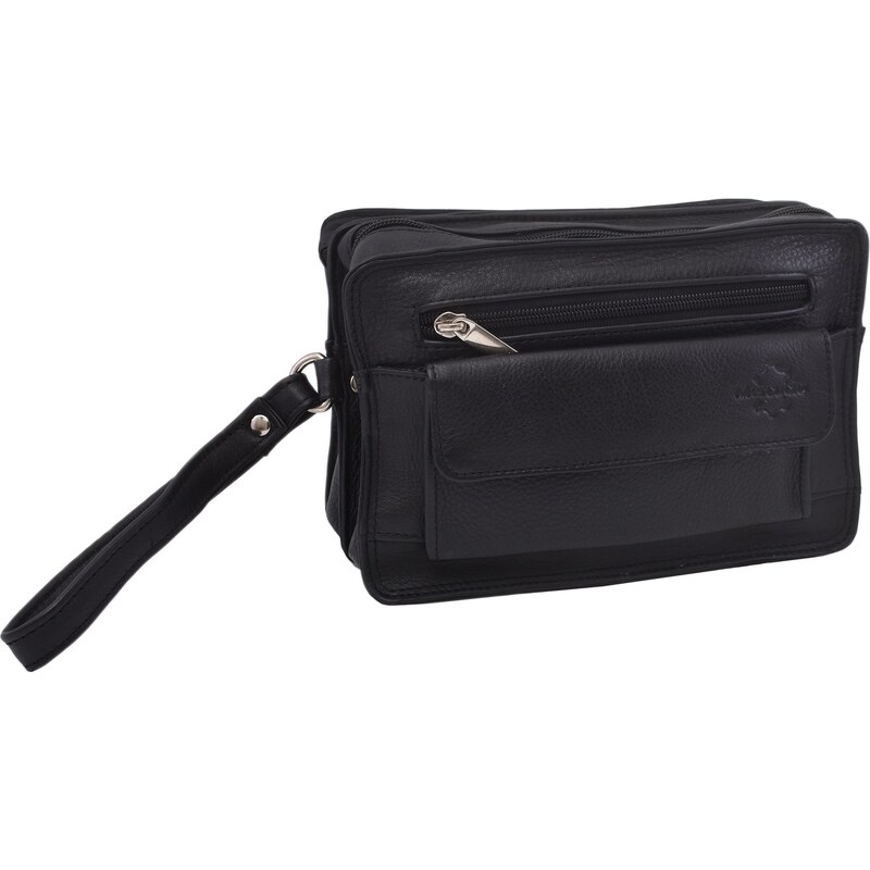 Mercucio Kožená etue taška čierna 250111 64507411
