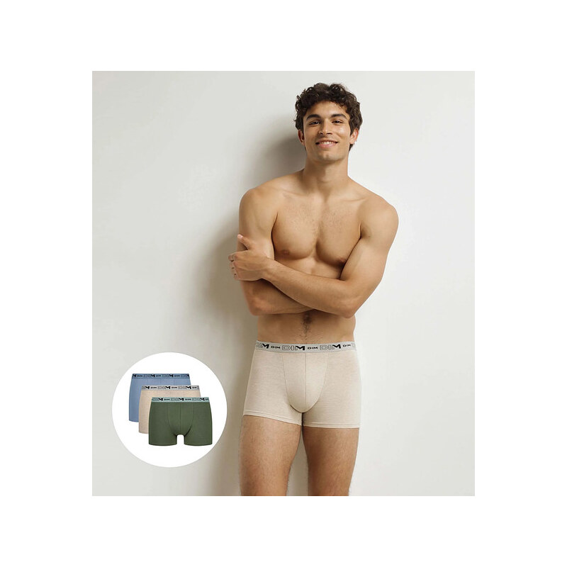 Pánske boxerky z organickej bavlny 3ks DIM COTTON STRETCH BIO BOXER 3x 65450529
