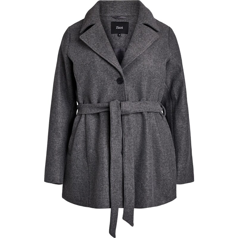 Zizzi Prechodný kabát Cacallie tmavosivá 65661570