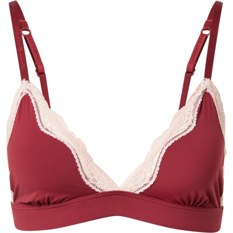 Tommy Hilfiger Underwear Podprsenka vínovo červená / šedobiela 65436859
