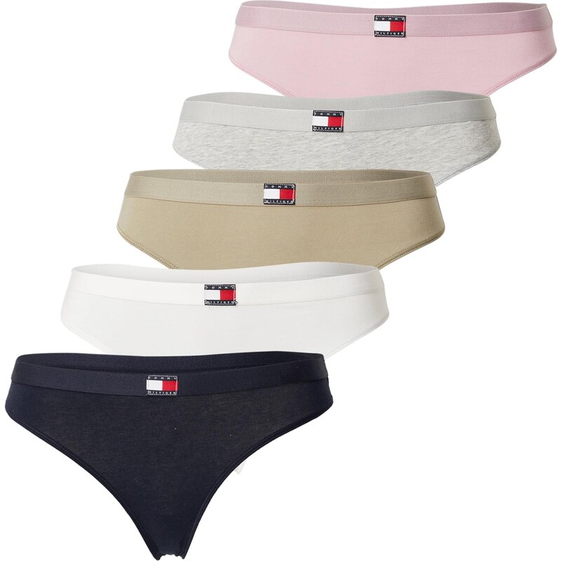 Tommy Hilfiger Underwear Tangá béžová / námornícka modrá / sivá 65436866