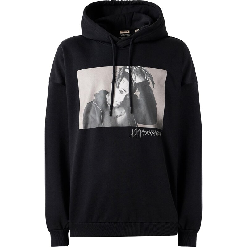 Only & Sons Mikina ONSTENTACION svetlosivá / čierna / biela 65436837