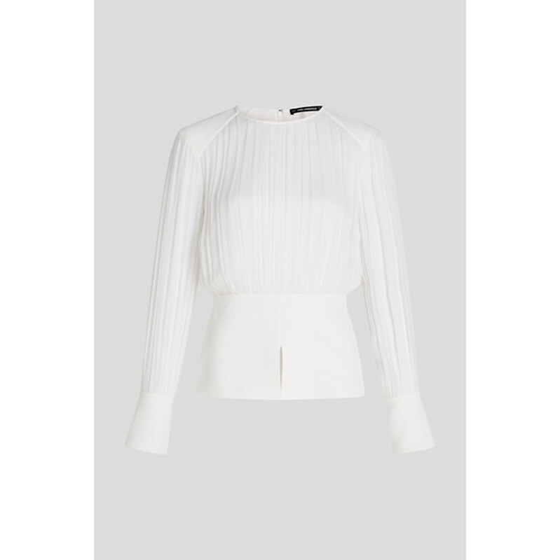BLÚZKA KARL LAGERFELD ELEGANT GATHERED BLOUSE 67047511