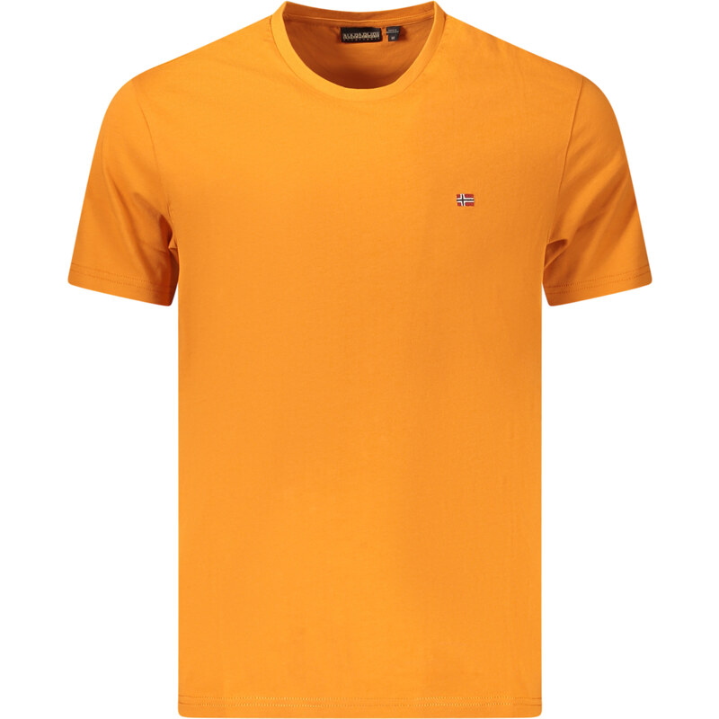Napapijri Pánske oranžové tričko s krátkym rukávom 65863342