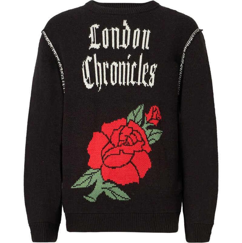 Only & Sons Sveter ONSPALE svetlozelená / červená / čierna 65861860