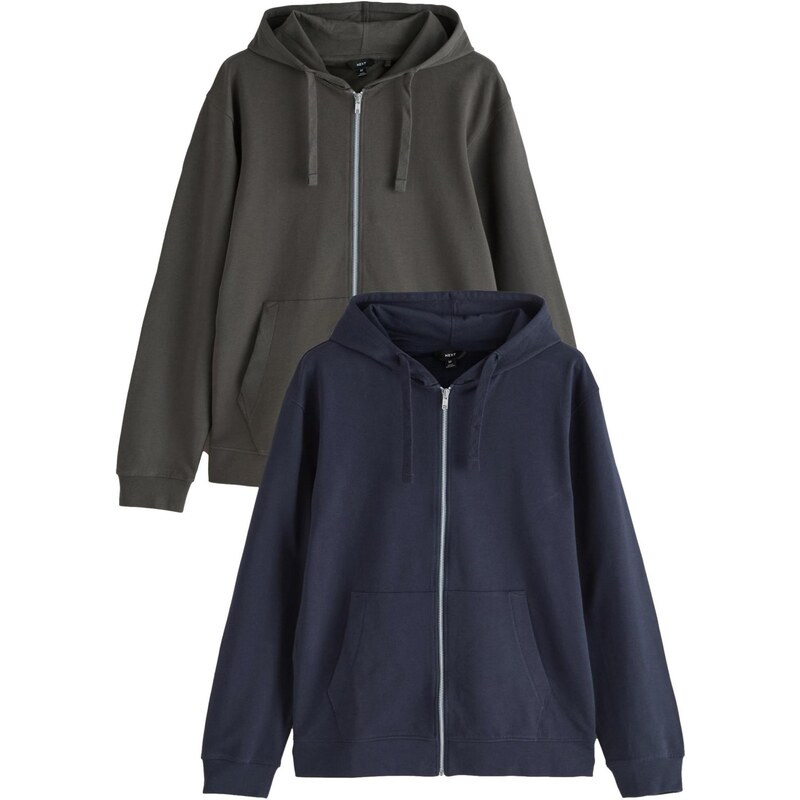 Next Tepláková bunda námornícka modrá / sivá 65662170