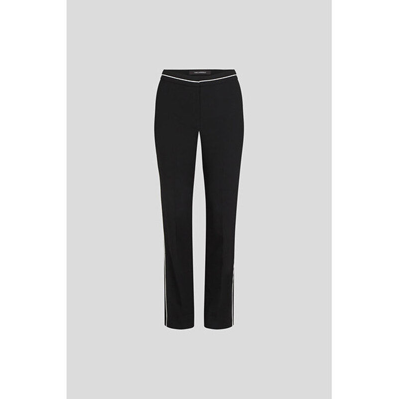 NOHAVICE KARL LAGERFELD BW TAILORED PIPING PANTS 65435513
