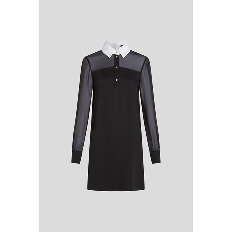 ŠATY KARL LAGERFELD POPLIN COLLAR DRESS 65435520