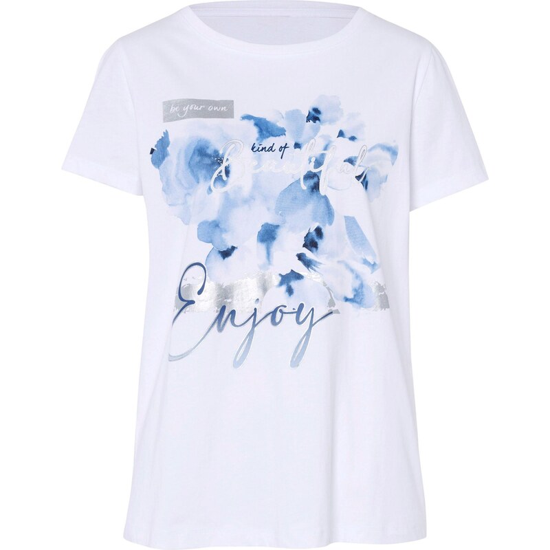 heine Tričko svetlomodrá / tmavomodrá / strieborná / biela 65873485